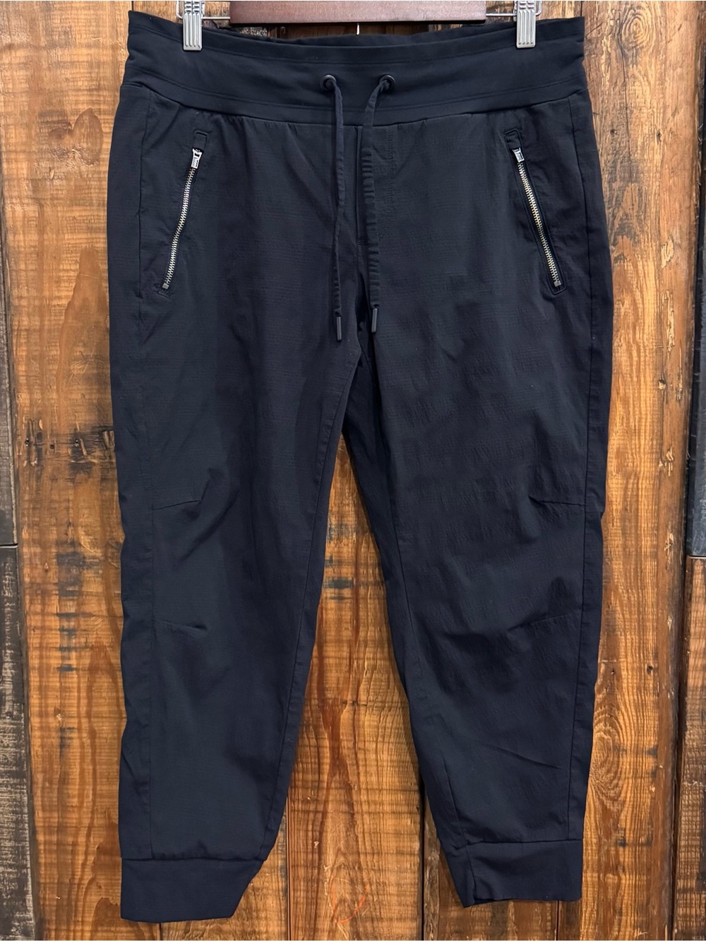 Athleta Women's Size 12P Black Nylon Pull On Trekkie North Jogger Pants